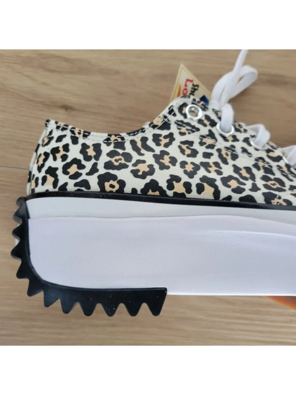 ❤️Converse Run Star Hike Platform Archive Leopard Sz 4 Men's Shoes White A16286C